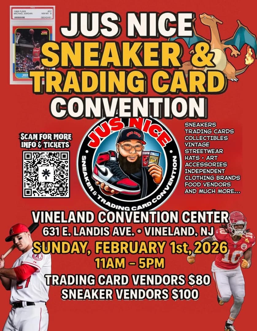 Jus Nice Sneaker & Trading Card Convention | Treasure