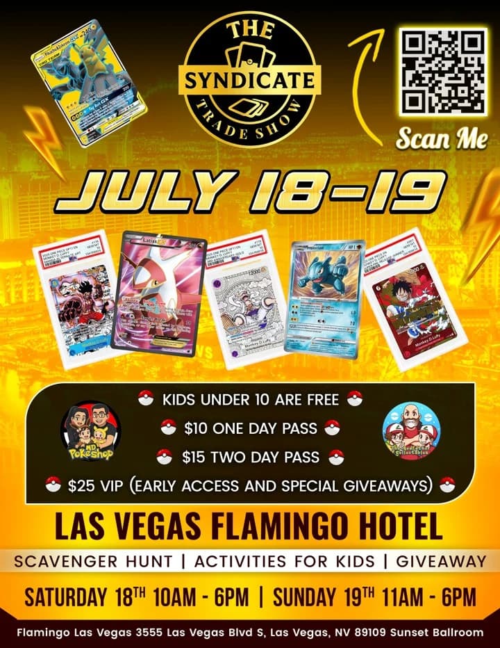 pokemon card show las vegas Free admission to Las Vegas Pokemon card show on August 10th