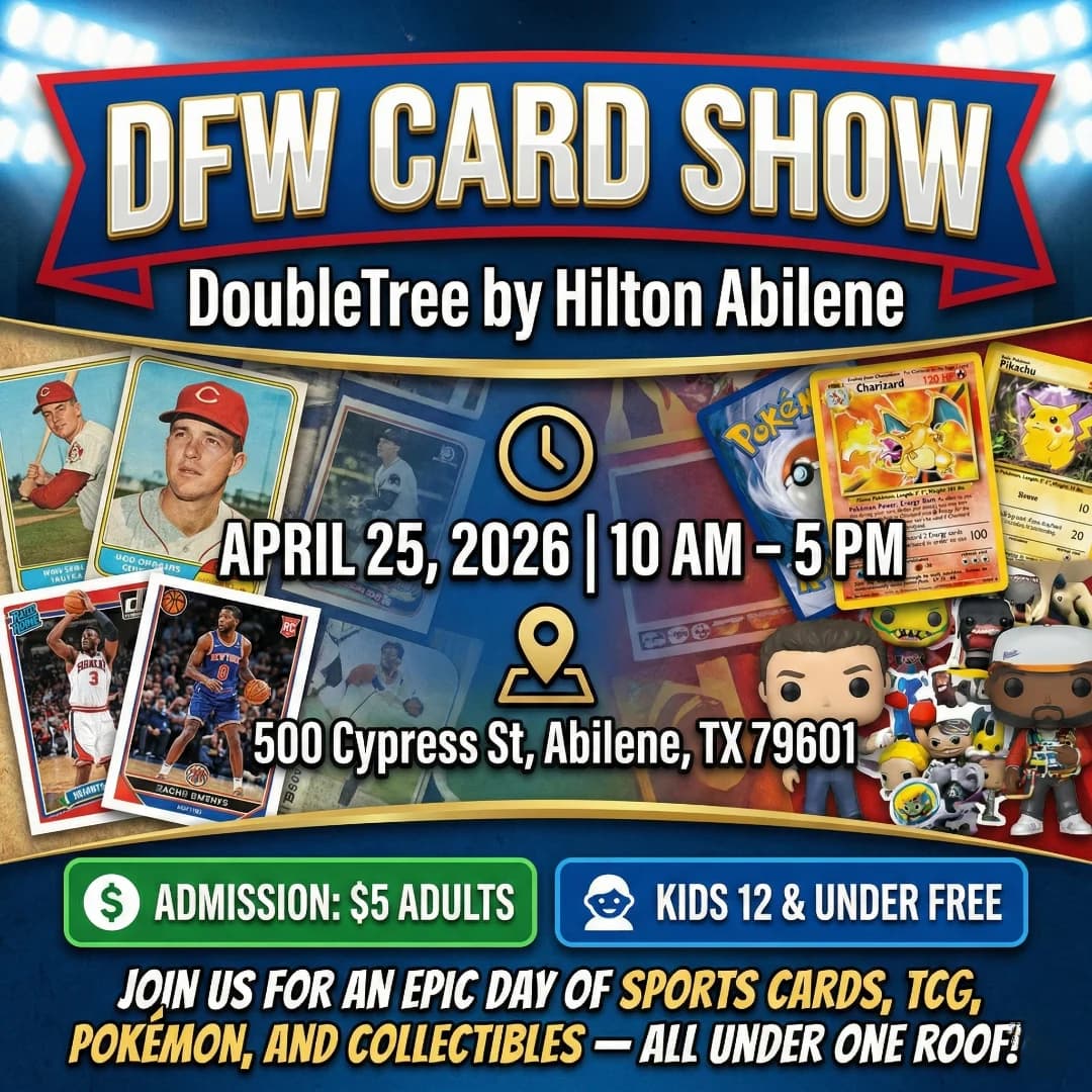 dfw pokemon card show The Tour Abilene DFW TCG card show on