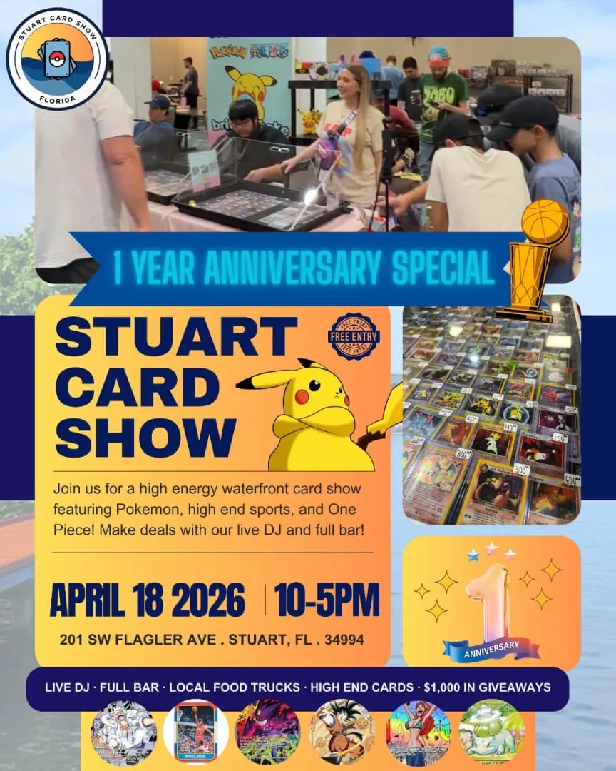 Stuart Card Show - ONE YEAR ANNIVERSARY | Treasure