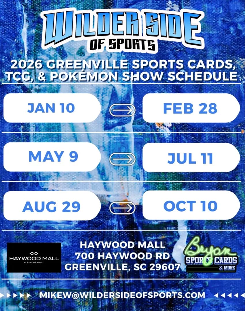 Greenville Sports Cards, TCG, and Pokemon Show | Treasure