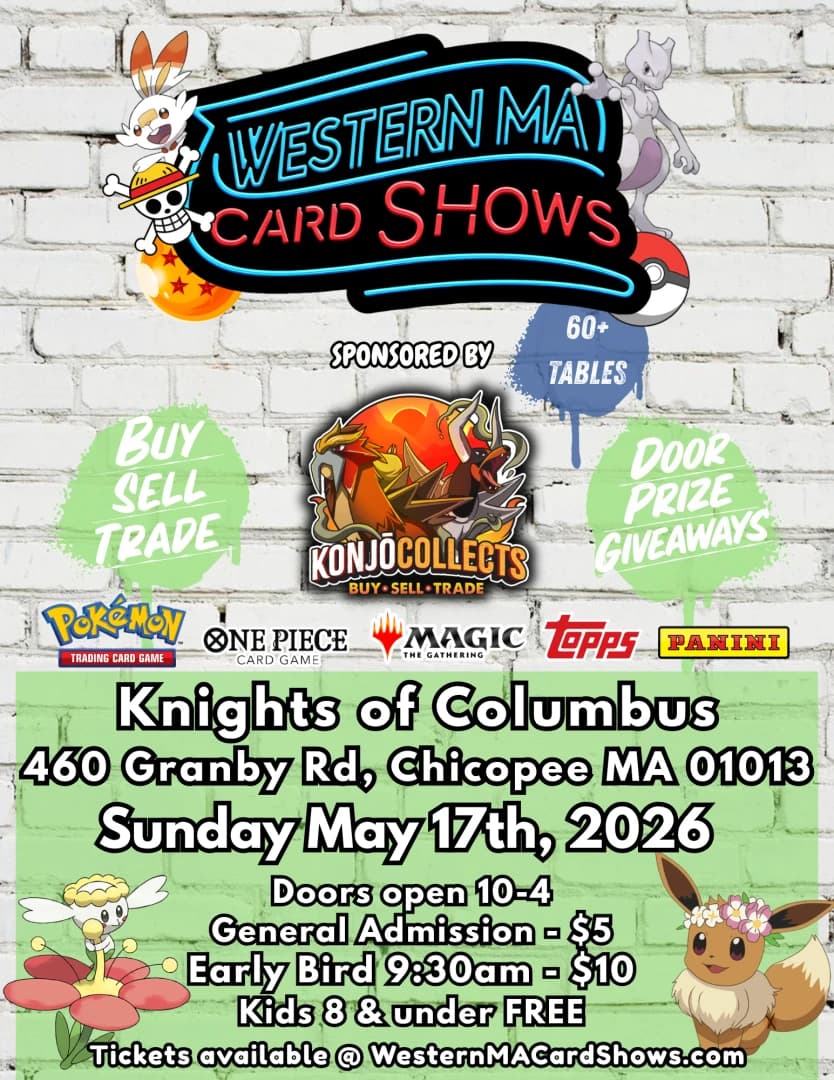 Western MA Card Shows: "New Englands #1 Monthly Card Show!"