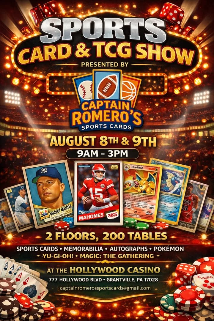 Hollwood Casino 2 DAY Sports Card and TCG Show | Treasure