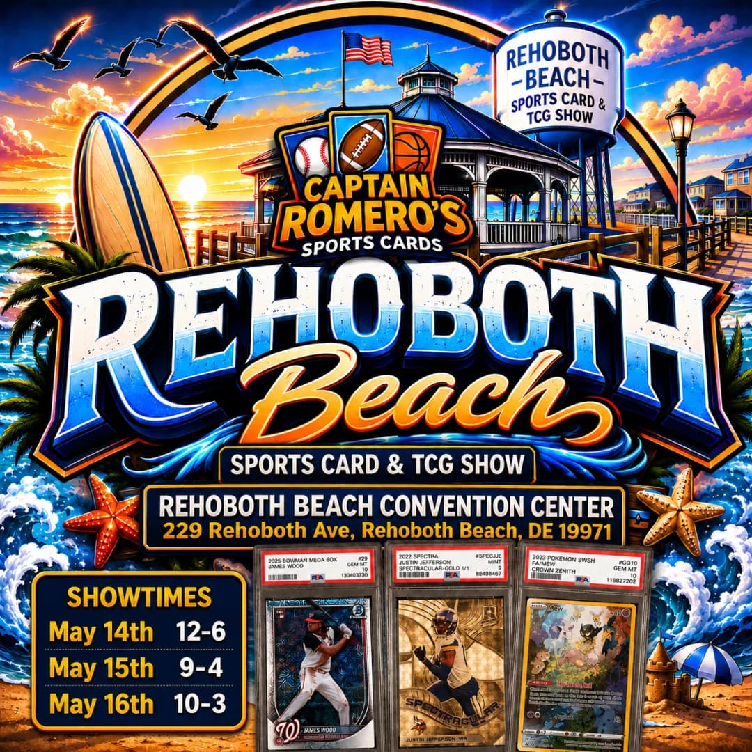 Rehoboth Beach Sports Card and TCG Show  event poster — Rehoboth Beach, DE