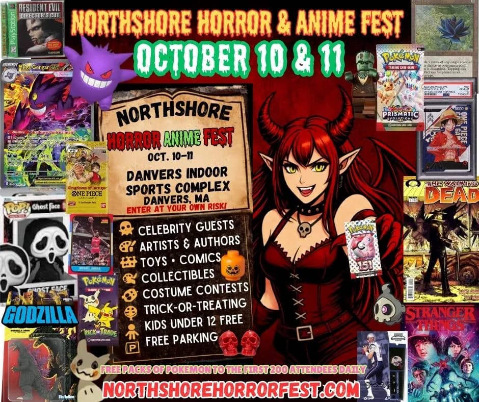 North Shore Horror & Anime Fest 2026 event poster — Danvers, MA