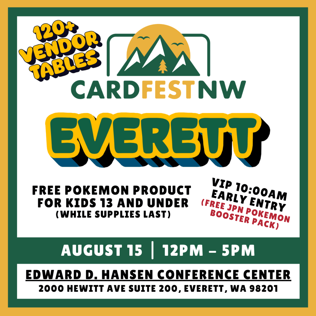 Cardfest Northwest | Everett | August 15 2026 event poster — Everett, WA