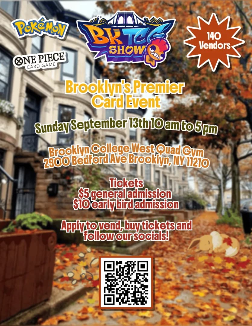 September's BK TCG Show event poster — Brooklyn, NY