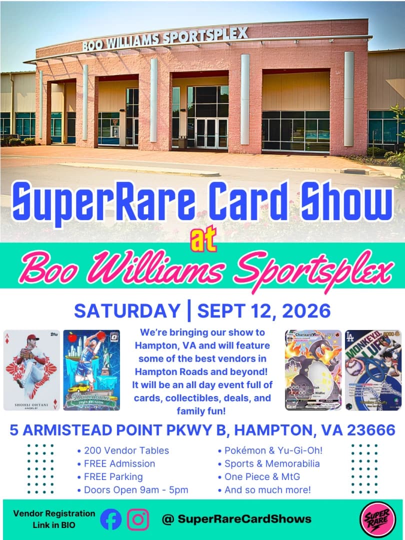 SuperRare Card Show event poster — Hampton, VA