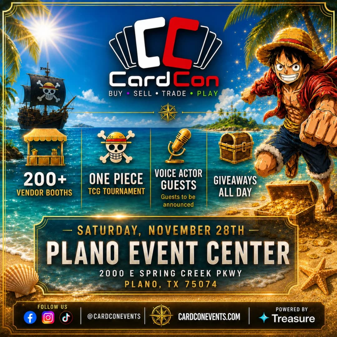 Card Con November 28th event poster — Plano, TX
