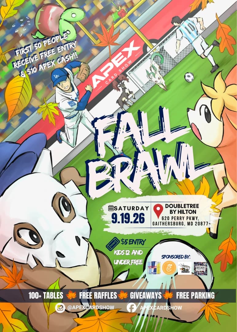 APEX CARD SHOW - FALL BRAWL 🍂 event poster — Gaithersburg, MD