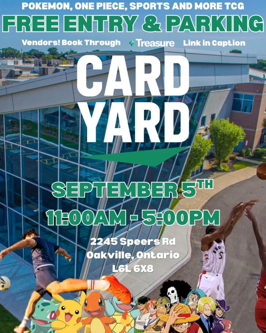 Card Yard's back in Oakville! event poster — Oakville, ON