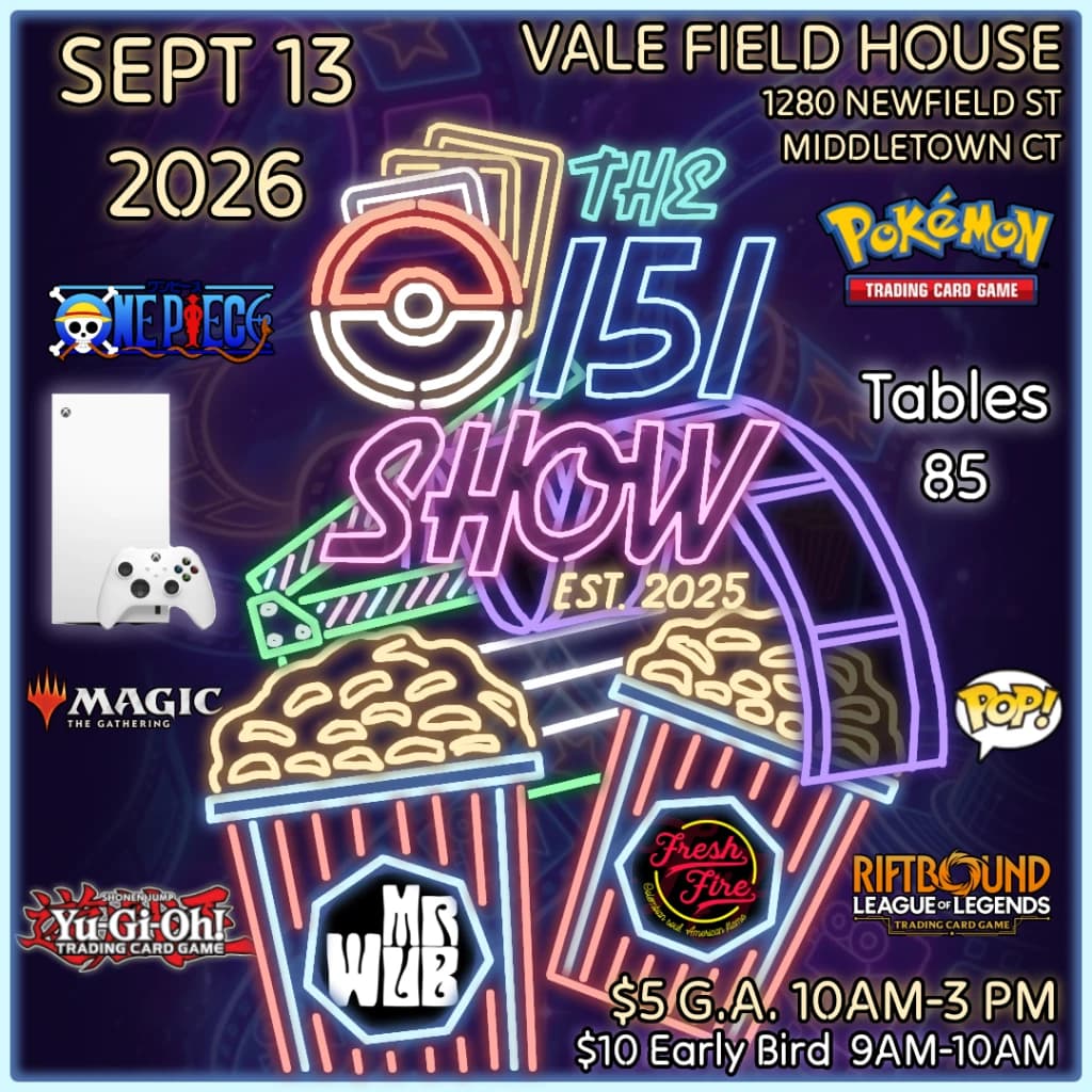 The151CardShow - September 13th Edition event poster — Middletown, CT