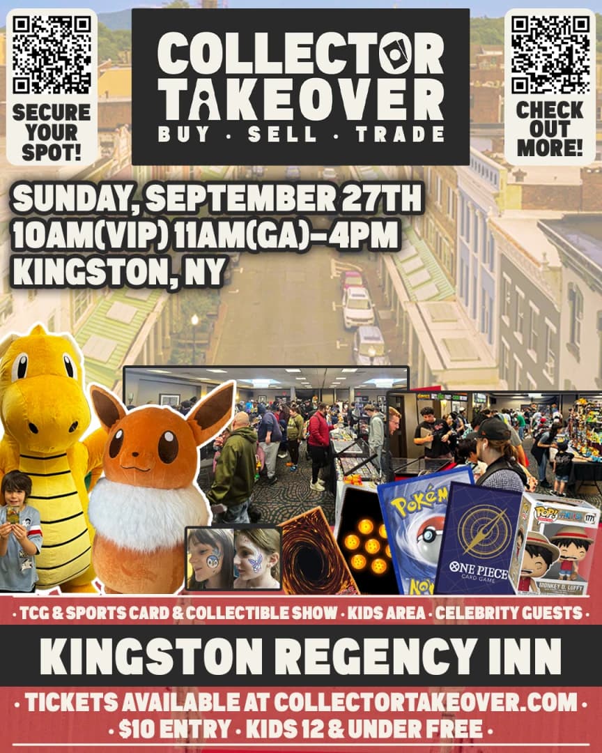 Collector Takeover : Kingston event poster — Kingston, NY