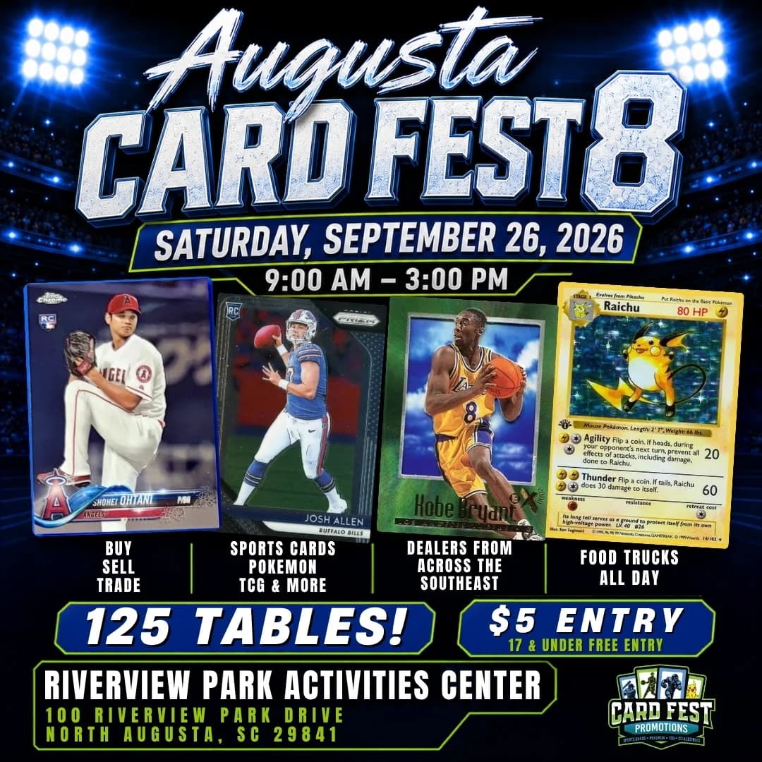 Augusta Card Fest 8 event poster — North Augusta, SC