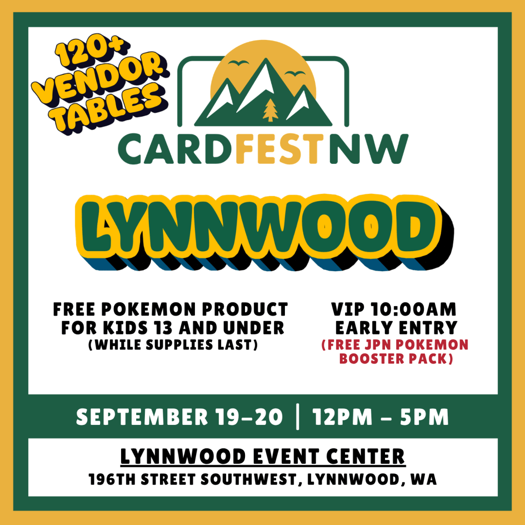Cardfest Northwest | Lynnwood | September 19-20 2026 event poster — Lynnwood, WA