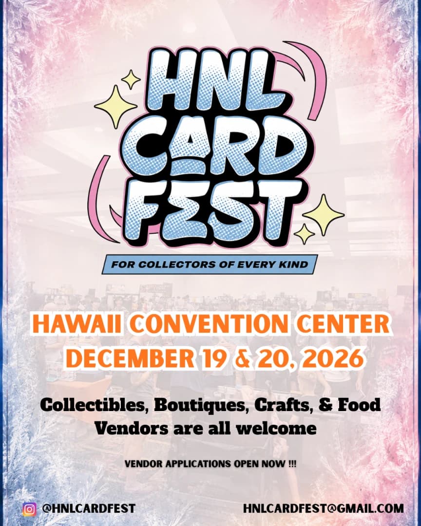 HNL Card Fest Hawaii Convention Center event poster — Honolulu, HI