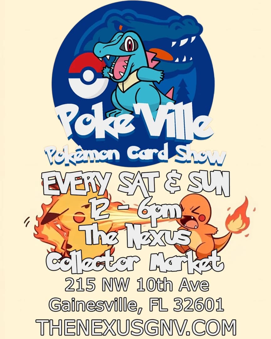 Poke’Ville Card Show (Sunday) event poster — Gainesville, FL