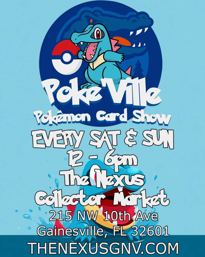 Poke’Ville Card Show (Saturday) event poster — Gainesville, FL