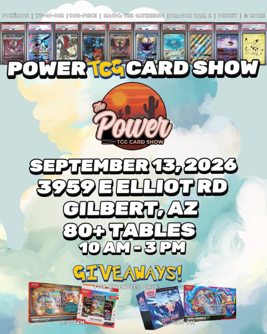 Power TCG Card Show - September 13th event poster — Gilbert, AZ