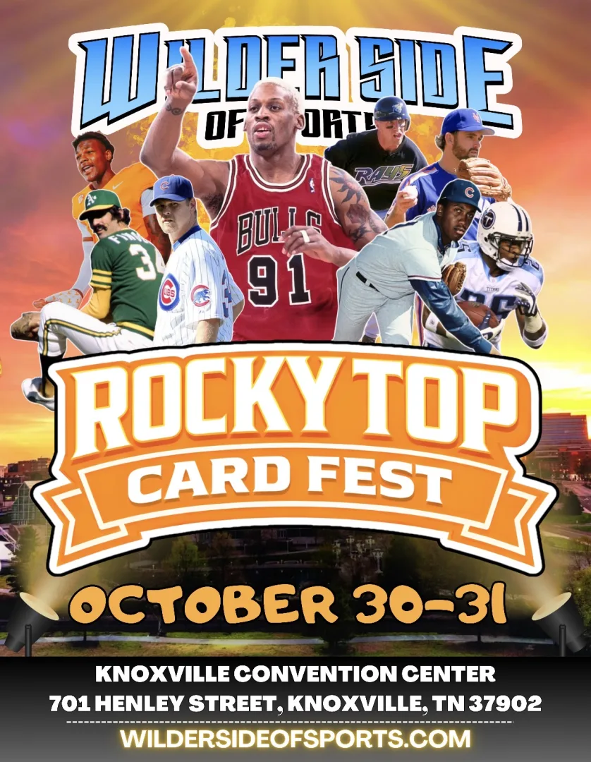 Rocky Top Card Fest event poster — Knoxville, TN