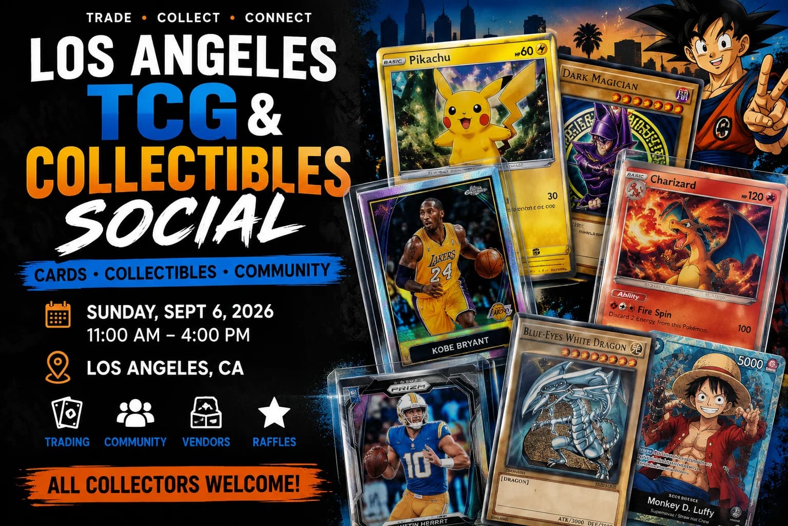 Los Angeles TCG & Collectibles Social event poster — 洛杉矶, CA