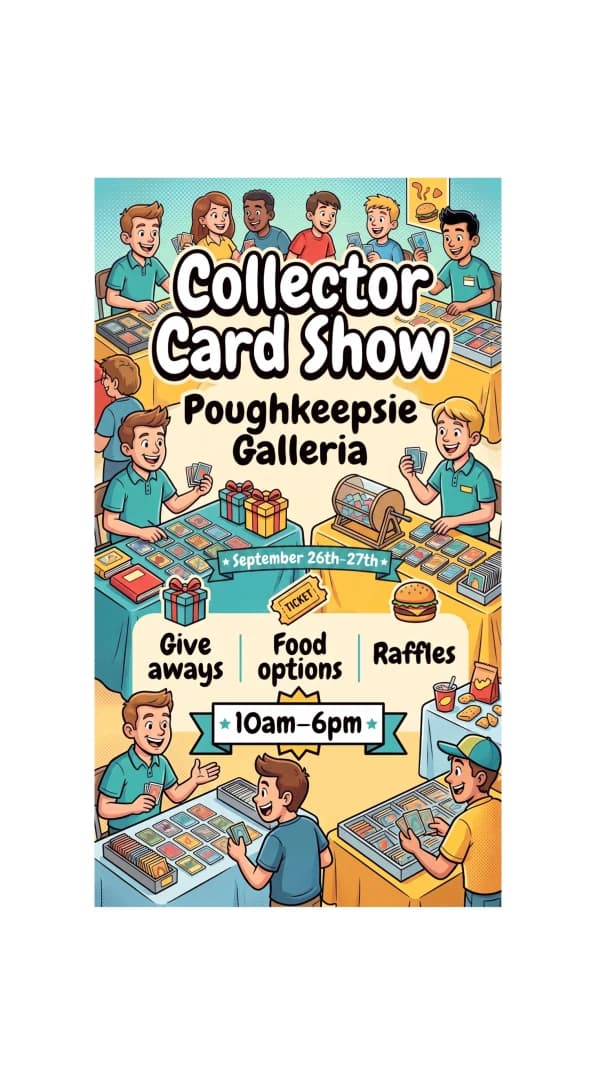 Collector card show Poughkeepsie  event poster — Poughkeepsie, NY