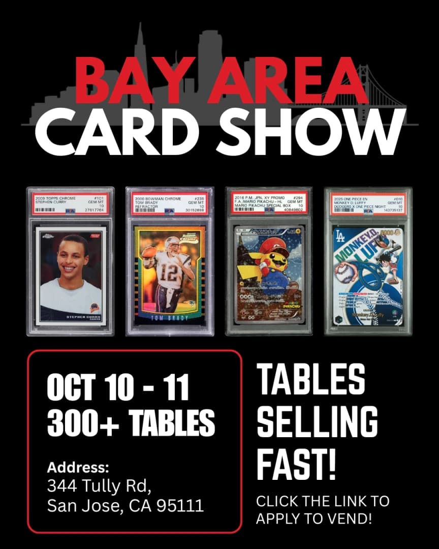 The Bay Area Card Show event poster — San Jose, CA