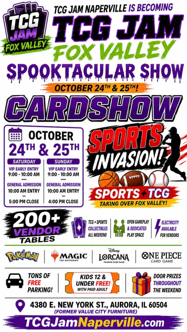 TCG Jam Fox Valley Sports Spooktackular poster