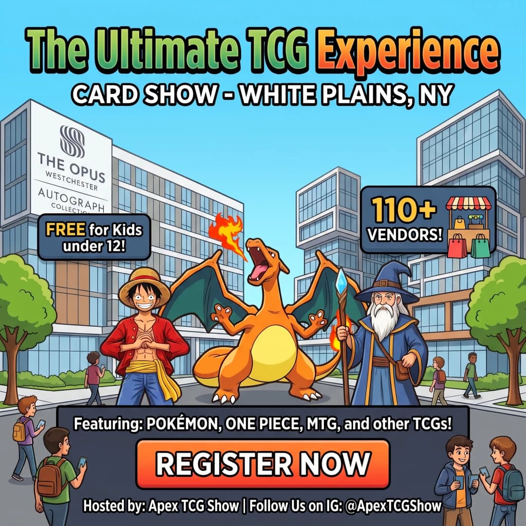 Apex TCG Card Show - White Plains NY poster