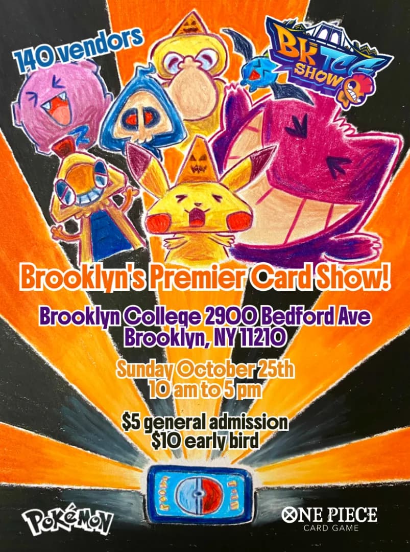 October's BK TCG Show event poster — Brooklyn, NY