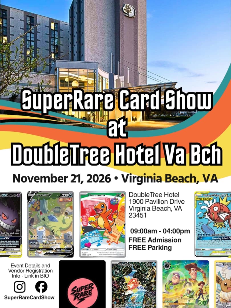 SuperRare Card Show event poster — Virginia Beach, VA