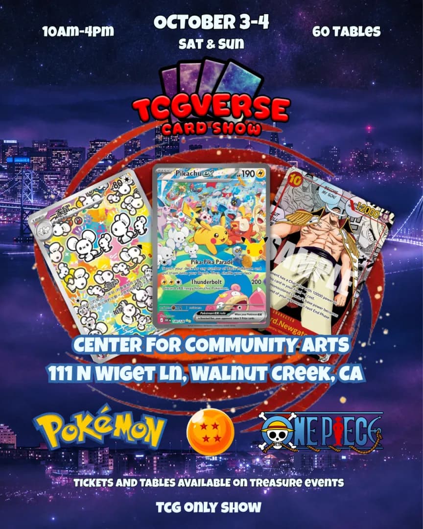 TCG VERSE - OCTOBER 3-4 event poster — Walnut Creek, CA
