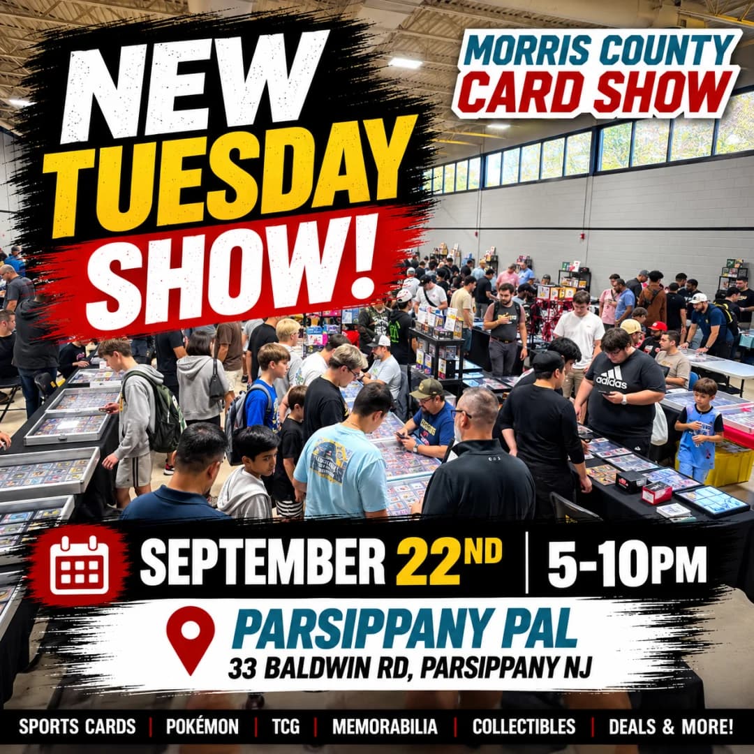 Morris County Card Show event poster — Parsippany-Troy Hills, NJ