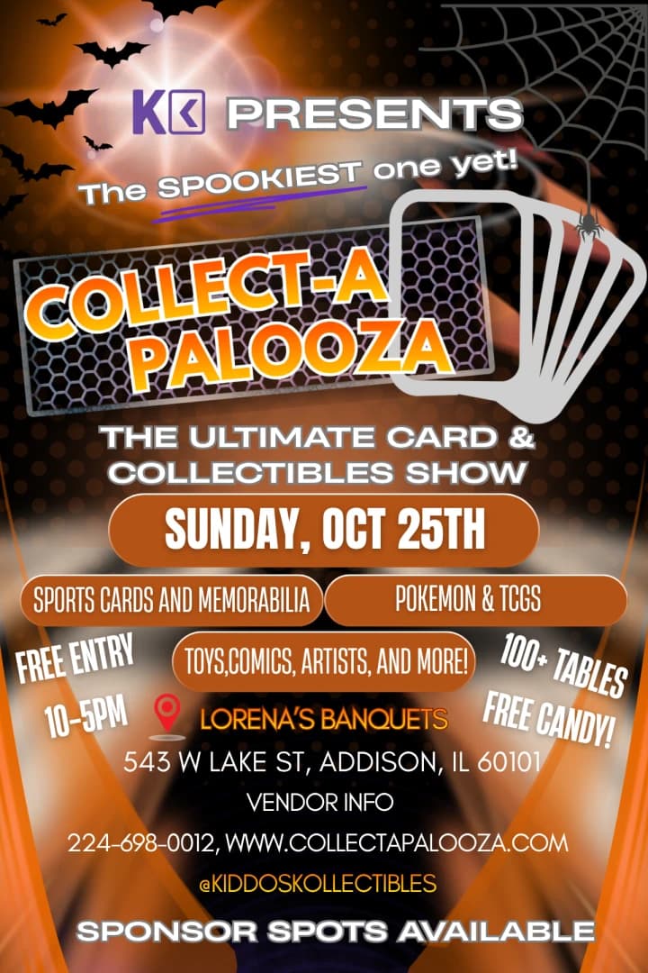 Collect-A-Palooza Ultimate Collectibles Expo event poster — Addison, IL