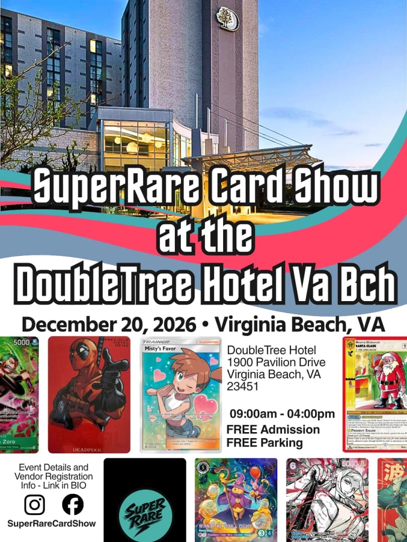SuperRare Card Show event poster — Virginia Beach, VA