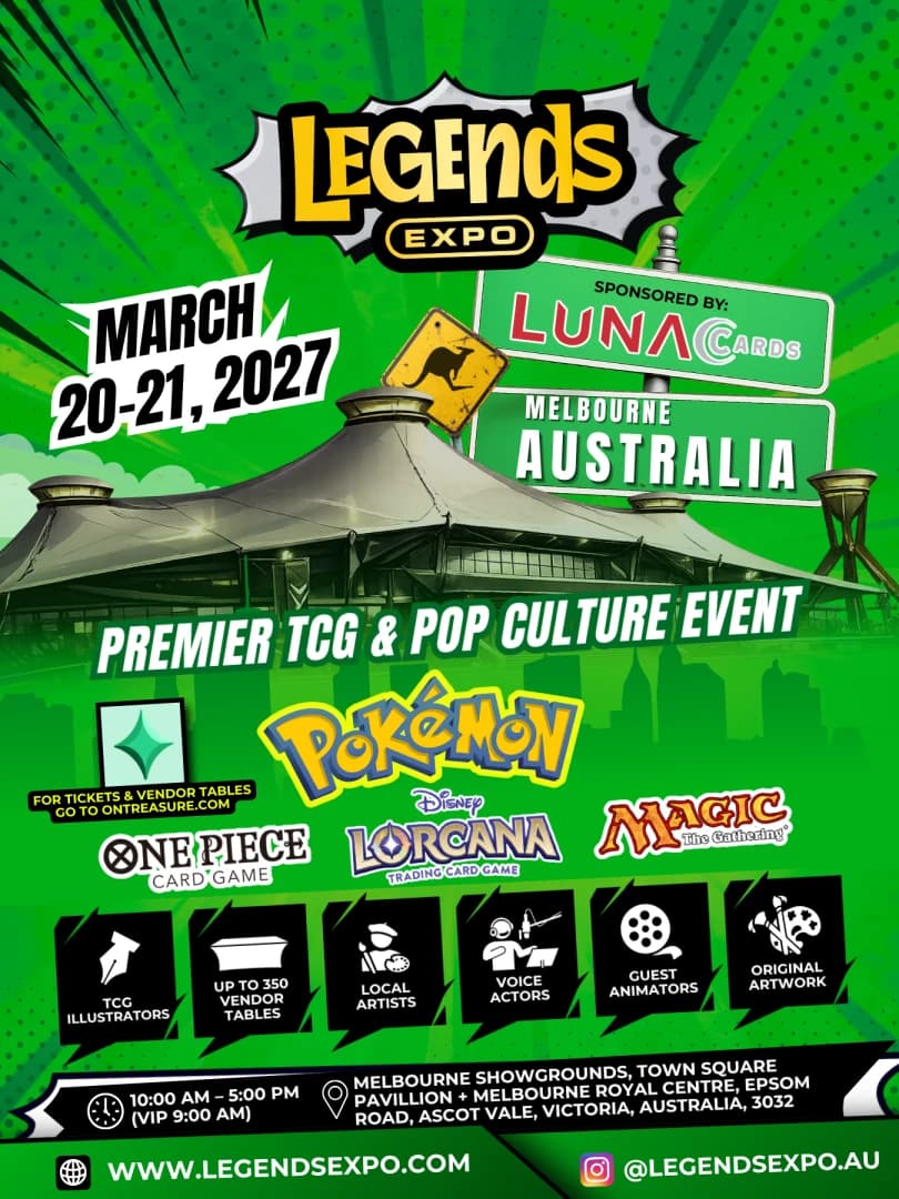 Legends Expo: Melbourne Australia event poster — Ascot Vale, VIC
