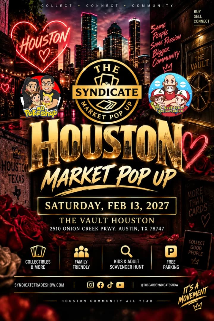 Syndicate Market Pop Up Houston event poster — Houston, TX