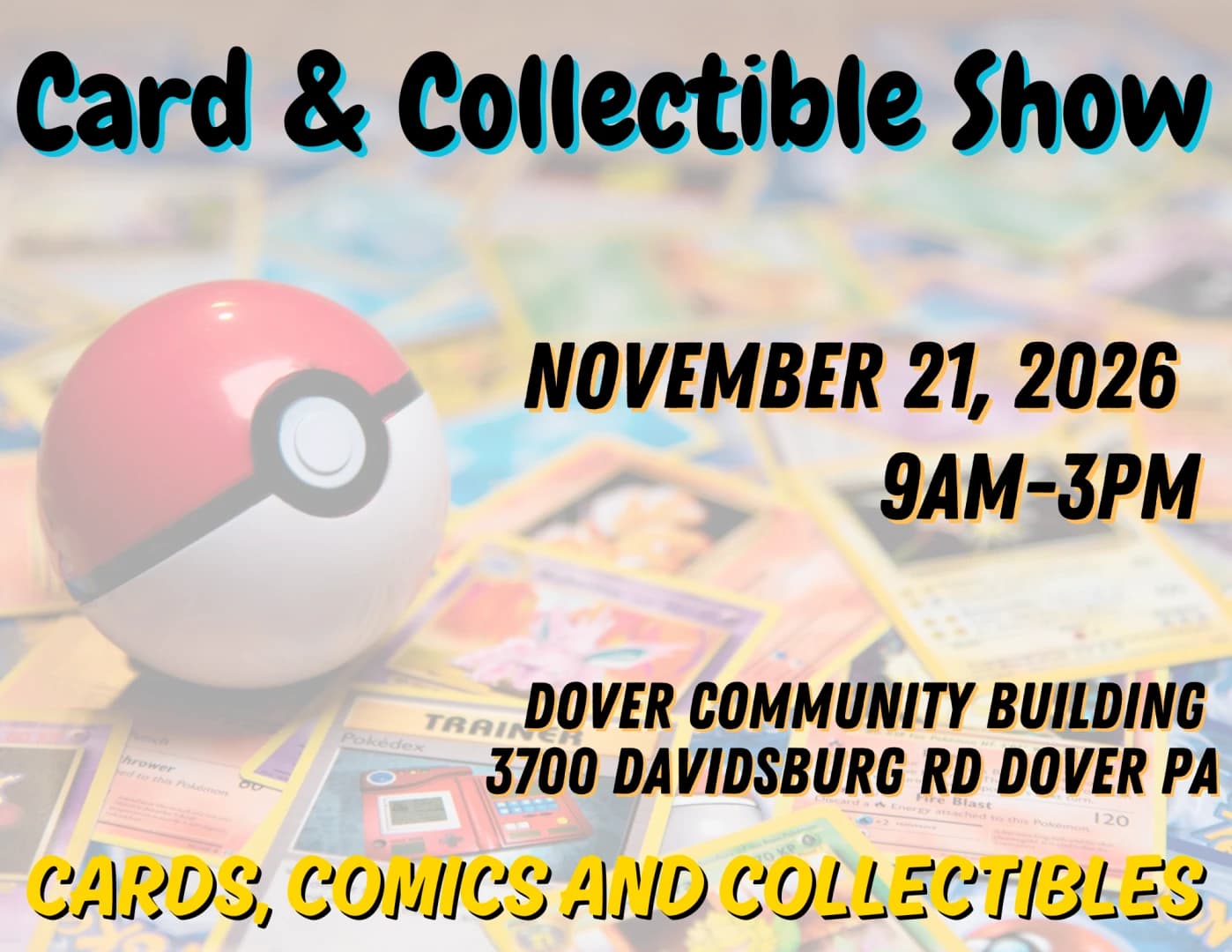 Card & Collectible Show event poster — Dover, PA