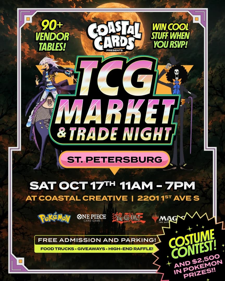 TCG Market & Trade Night - Halloween Edition! event poster — St. Petersburg, FL