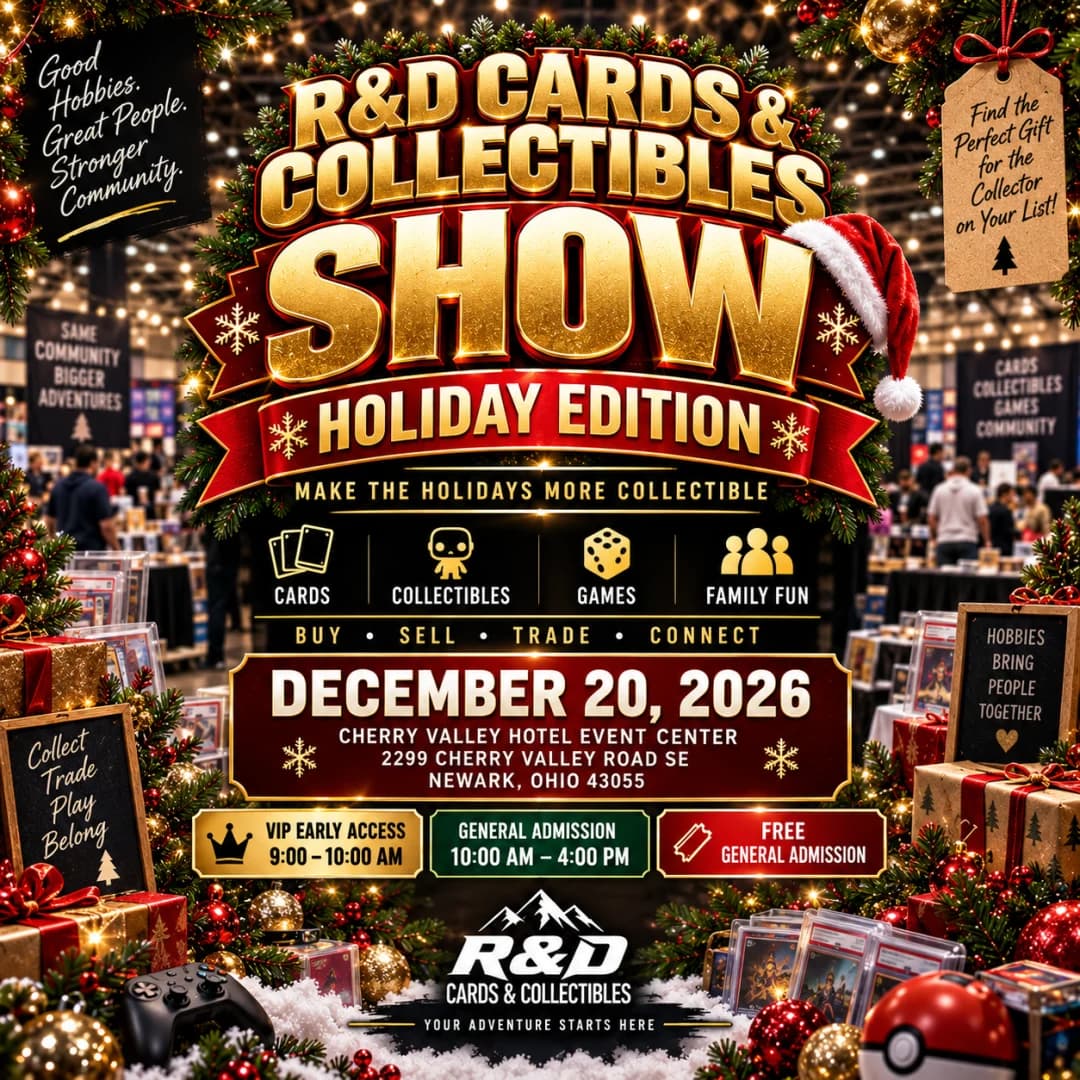 R&D Holiday Cards and Collectibles Show event poster — Newark, OH