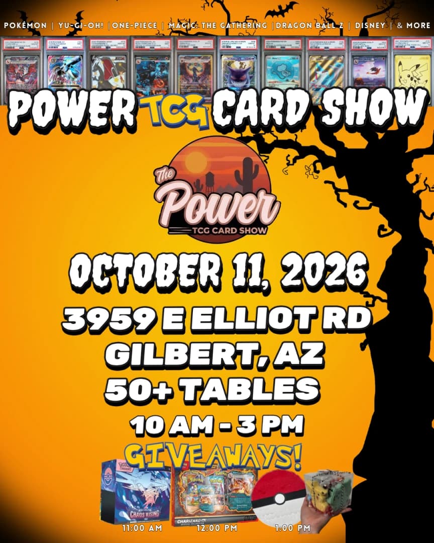 Power TCG Card Show - October 11th event poster — Gilbert, AZ