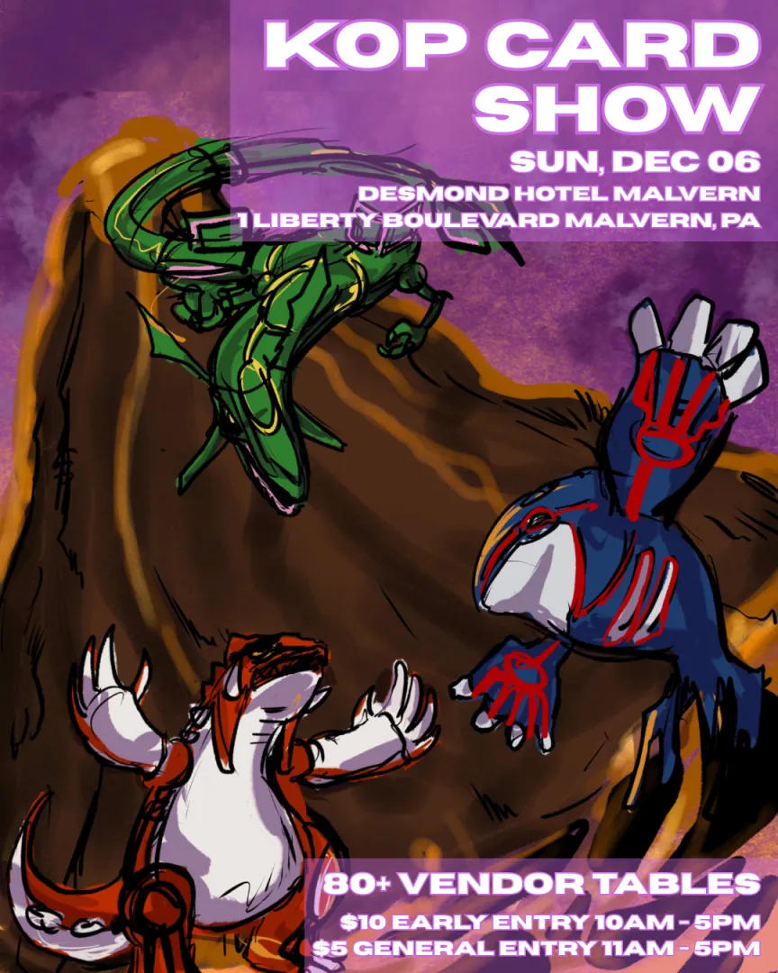 KOP Card Show event poster — Malvern, PA