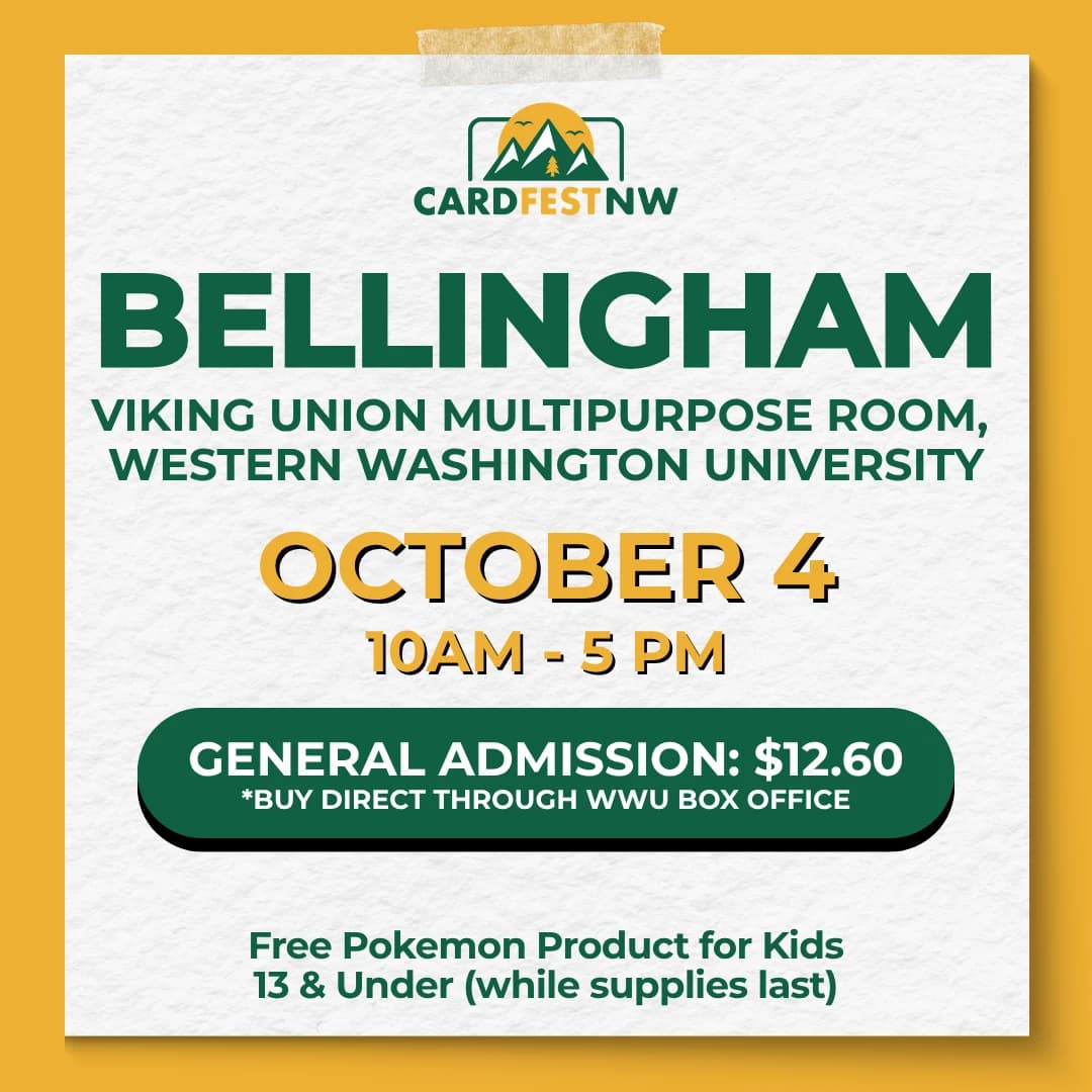 Cardfest Northwest | Bellingham| October 4 2026 event poster — Bellingham, WA