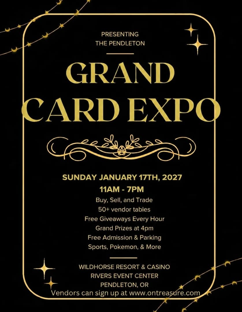 Pendleton Grand Card Expo event poster — Pendleton, OR