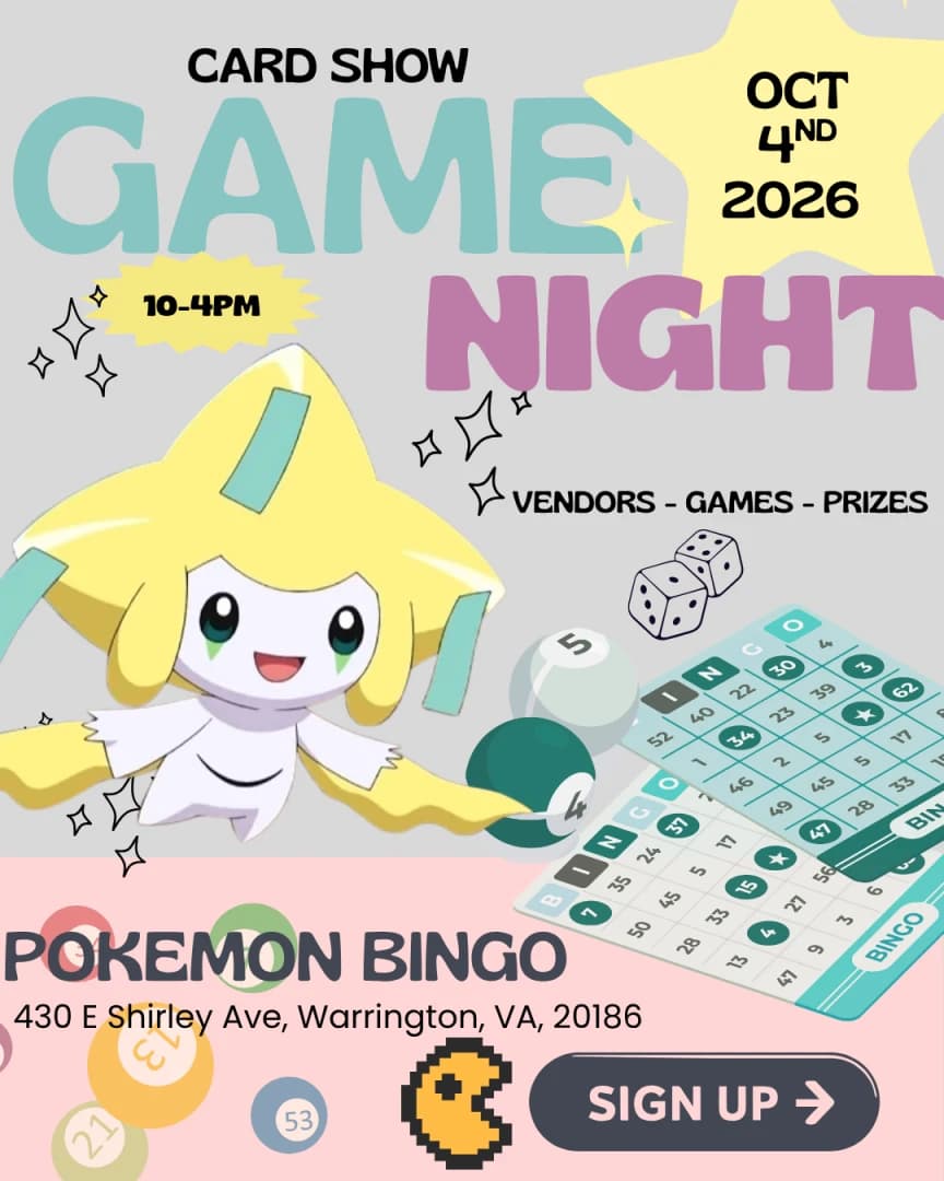 The Collectors Game Night event poster — Warrenton, VA