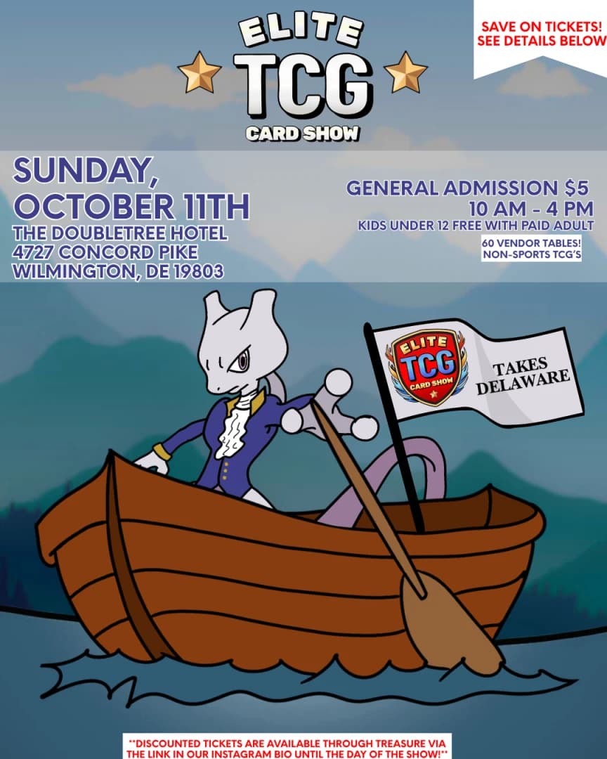 Elite TCG Card Show - October 11th, 2026 - Wilmington event poster — Wilmington, DE