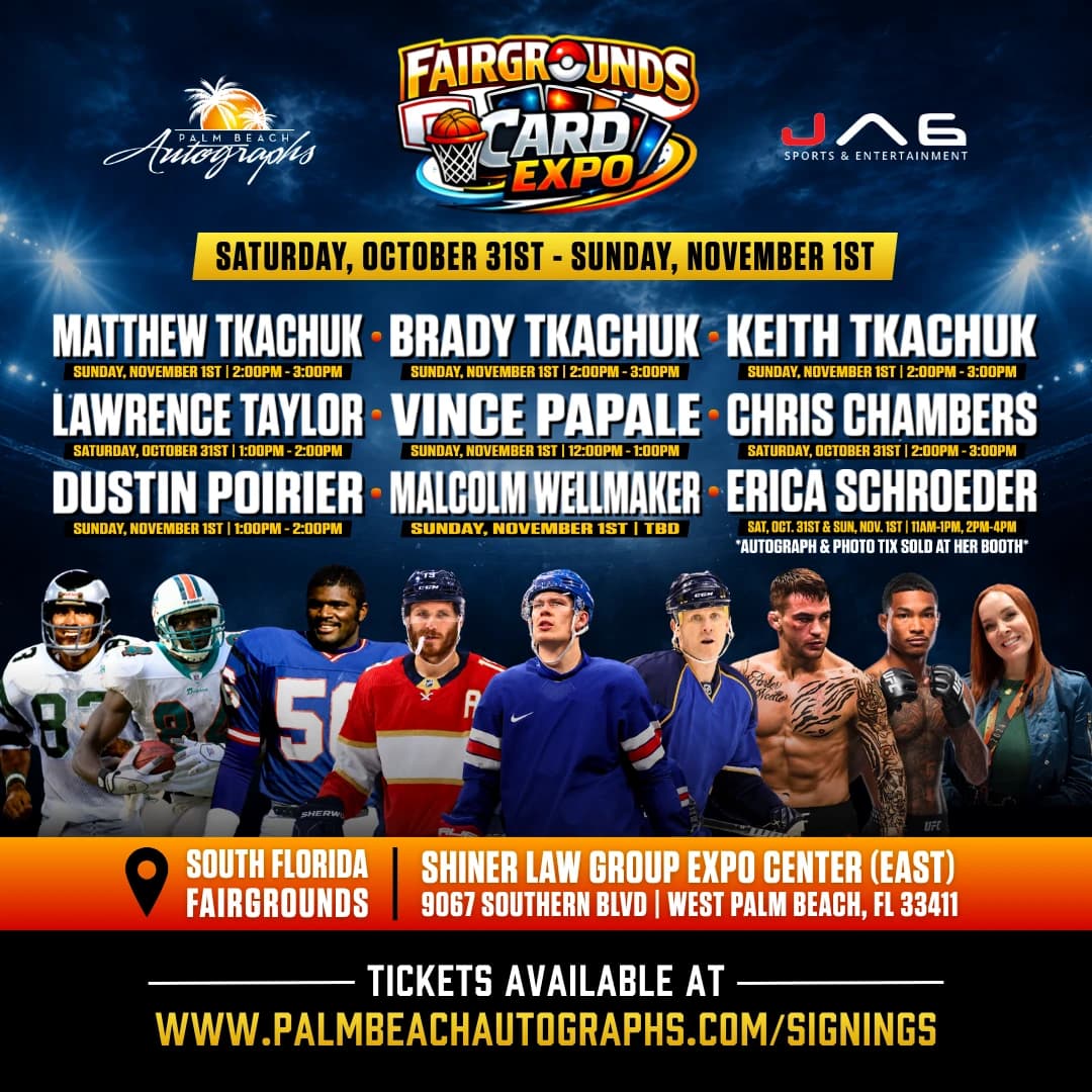 FAIRGROUNDS CARD EXPO event poster — West Palm Beach, FL