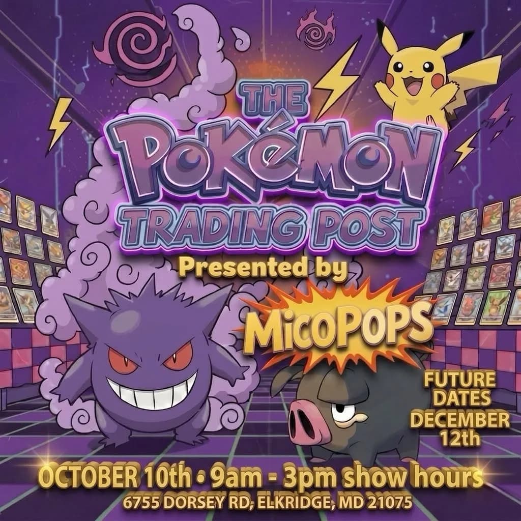 The Pokémon Trading Post event poster — Elkridge, MD