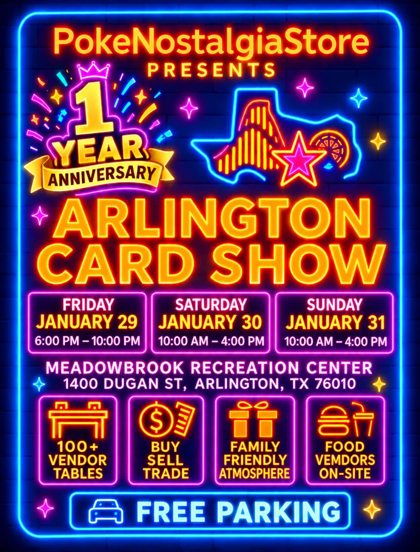 Arlington Card Show 3 Day Show (1 Year Anniversary) Jan 29, 30, 31 event poster — Arlington, TX
