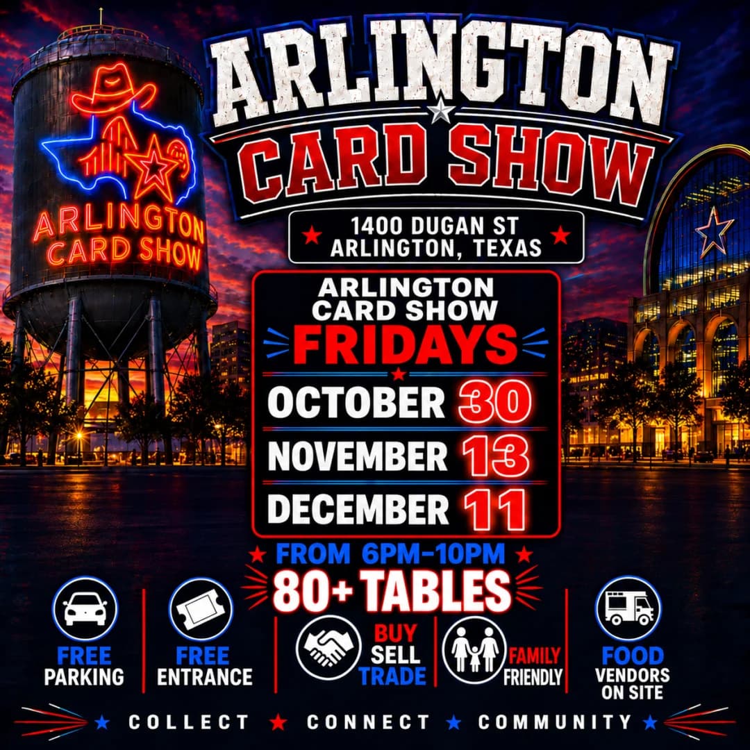 Arlington Card Show Mini Friday December 11 (Meadowbrook Center) event poster — Arlington, TX